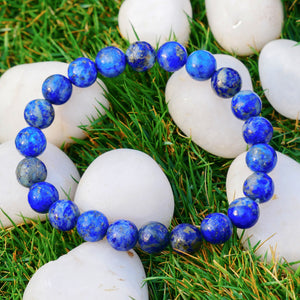 Lapis Lazuli Sagittarius Zodiac(धनु राशि) Certified Healing Crystal Bracelet