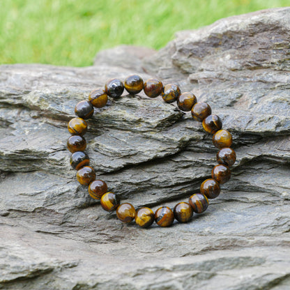 Tiger Eye Capricorn Zodiac(मकर राशि) Certified Healing Crystal Bracelet