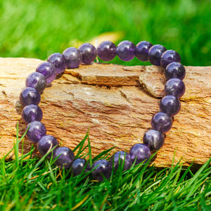 Amethyst Aries Zodiac Crystal Bracelet - Enhance Your Protection