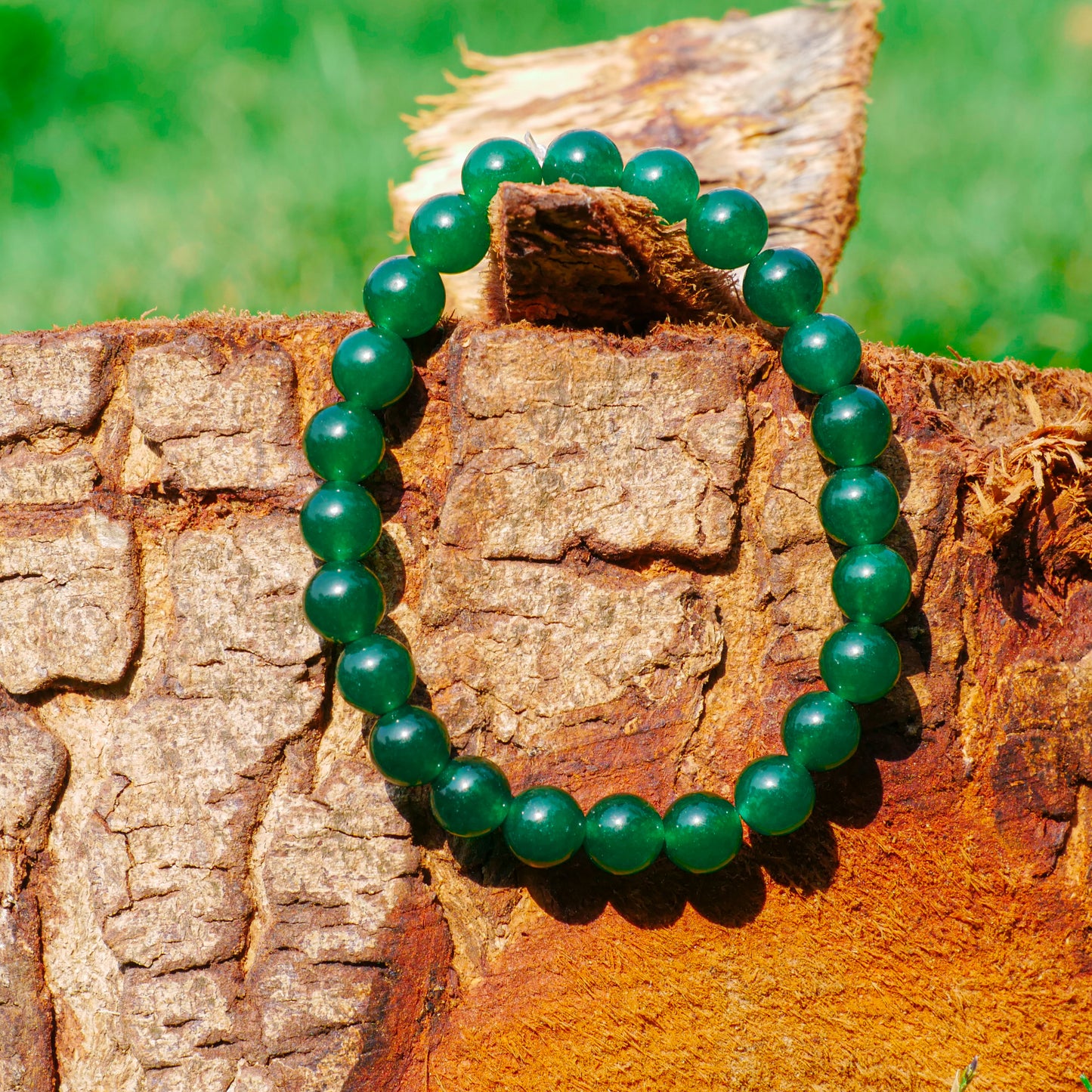 Green Aventurine Cancer Zodiac (कर्क राशि) Certified Healing Crystal Bracelet