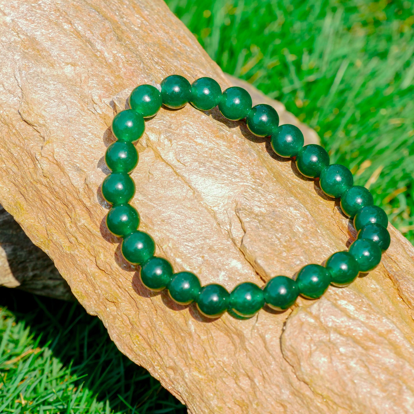 Green Aventurine Cancer Zodiac (कर्क राशि) Certified Healing Crystal Bracelet