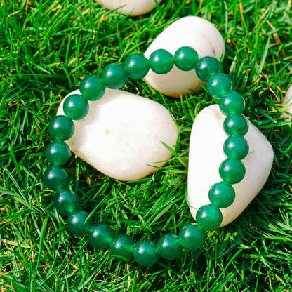 Green Aventurine Cancer Zodiac (कर्क राशि) Certified Healing Crystal Bracelet