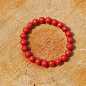 Red Jasper Aquarius Zodiac Healing Crystal Bracelet