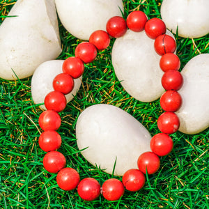 Red Jasper Aquarius Zodiac Healing Crystal Bracelet