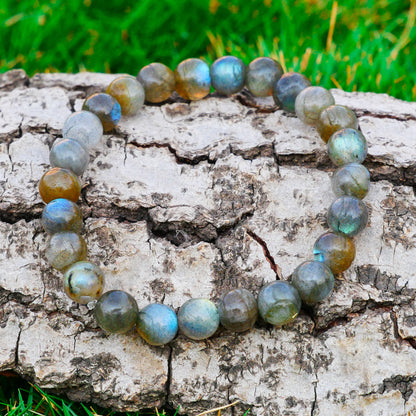 Labradorite Gemini Zodiac(मिथुन राशि) Certified Healing Crystal Bracelet