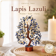 Buy Lapis Lazuli Crystal Tree with Golden Wire