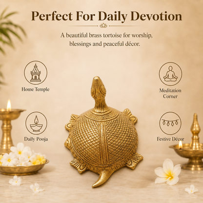 Handcrafted Brass Tortoise