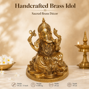 Handcrafted Brass Ganesha Idol