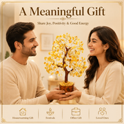 Citrine Crystal Tree – Handmade Gemstone Bonsai Tree for Home & Office Décor