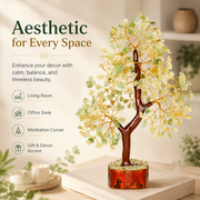 Green Jade Crystal Tree for Home, Office and Positive Energy