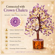 Amethyst Crystal Tree for Home, Office and Meditation