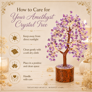 Amethyst Crystal Tree for Home, Office and Meditation