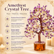 Amethyst Crystal Tree for Home, Office and Meditation