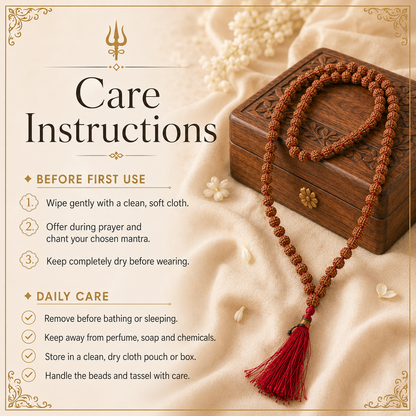108-Bead Rudraksha Jaap Mala
