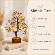 Citrine and Amethyst Crystal Tree