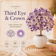 Amethyst Crystal Tree for Home, Office and Meditation