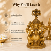 Handcrafted Brass Ganesha Idol