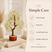 Shop Green Jade Crystal Wooden Tree With Golden Wire
