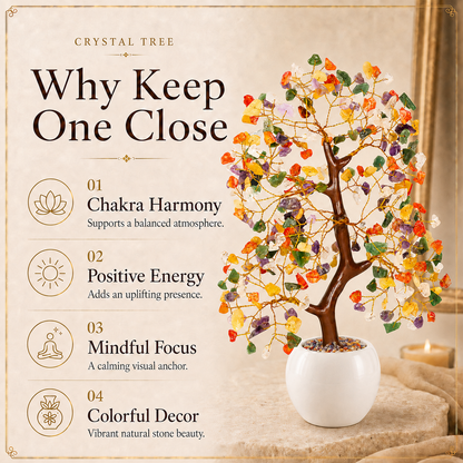 Mix 7 Chakra Crystal Tree