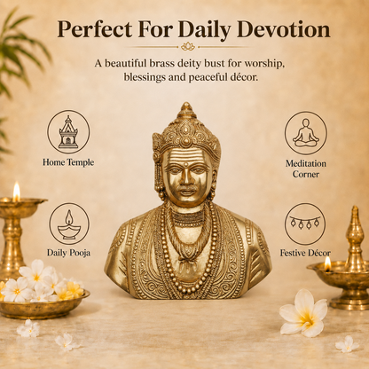 Handcrafted Brass Lord Shiva Bust
