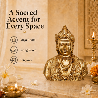 Handcrafted Brass Lord Shiva Bust