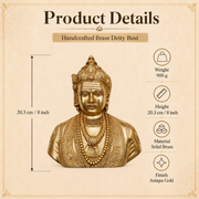 Handcrafted Brass Lord Shiva Bust