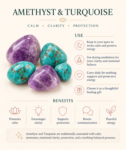 Amethyst and Turquoise Crystal Tree