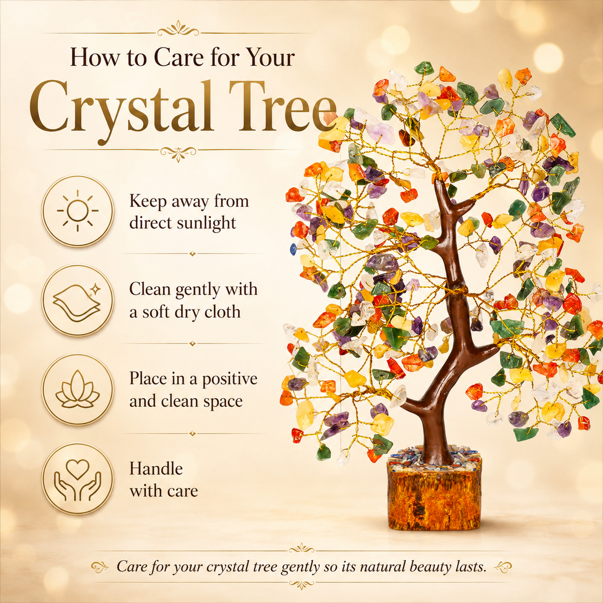 Mix 7 Chakra Crystal Tree