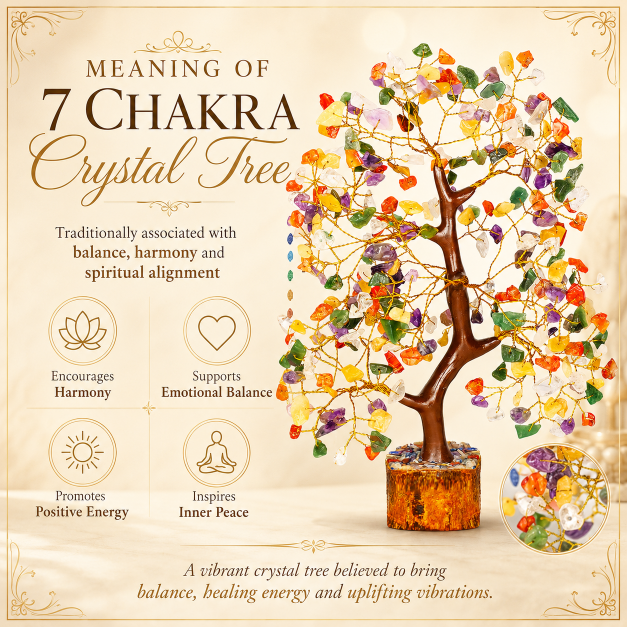 Mix 7 Chakra Crystal Tree
