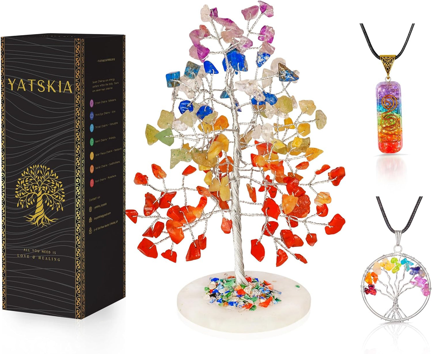 Seven Chakra Crystal Tree - Gift For Women