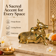 Handcrafted Brass Nandi Idol