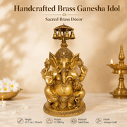 Handcrafted Brass Ganesha Idol