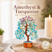 Amethyst and Turquoise Crystal Tree