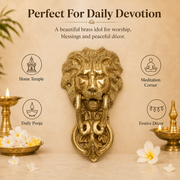 Handcrafted Brass Lion Door Knocker