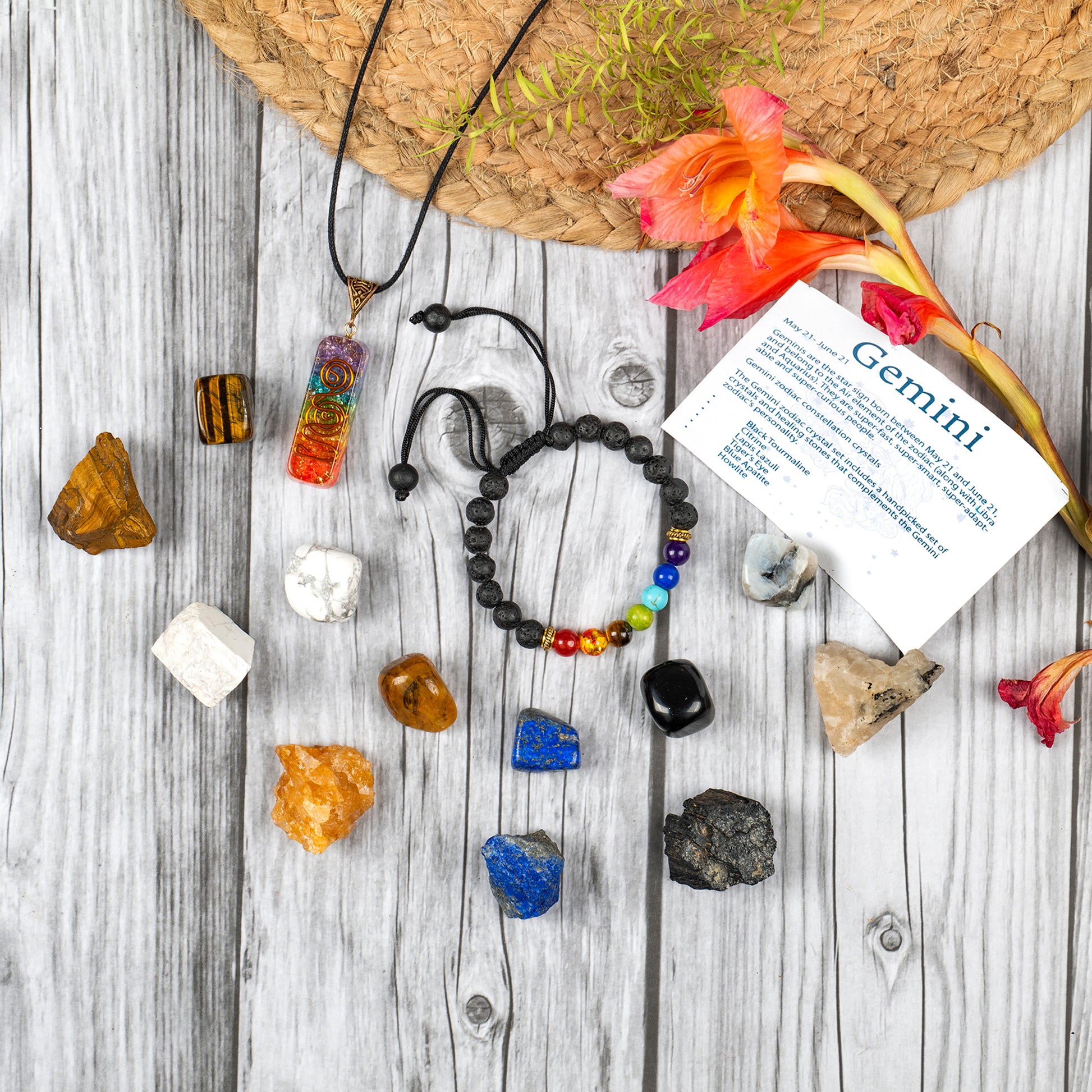 Gemini Crystals Good Luck Gemini Healing Stones and Crystals for Women/Men