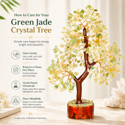 Green Jade Crystal Tree for Home, Office and Positive Energy