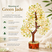 Green Jade Crystal Tree for Home, Office and Positive Energy