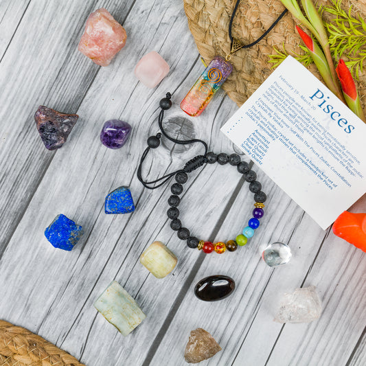 Pisces Crystals - Good Luck Zodiac Crystals and Stones for Pisces Women/Men