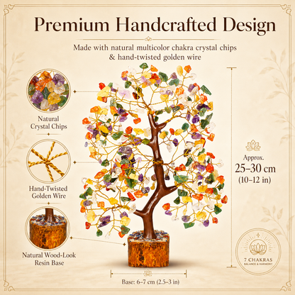 Mix 7 Chakra Crystal Tree