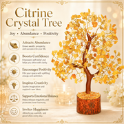 Citrine Crystal Tree – Handmade Gemstone Bonsai Tree for Home & Office Décor