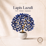 Lapis Lazuli Crystal Tree – Handmade Gemstone Bonsai Tree for Home & Office Decor