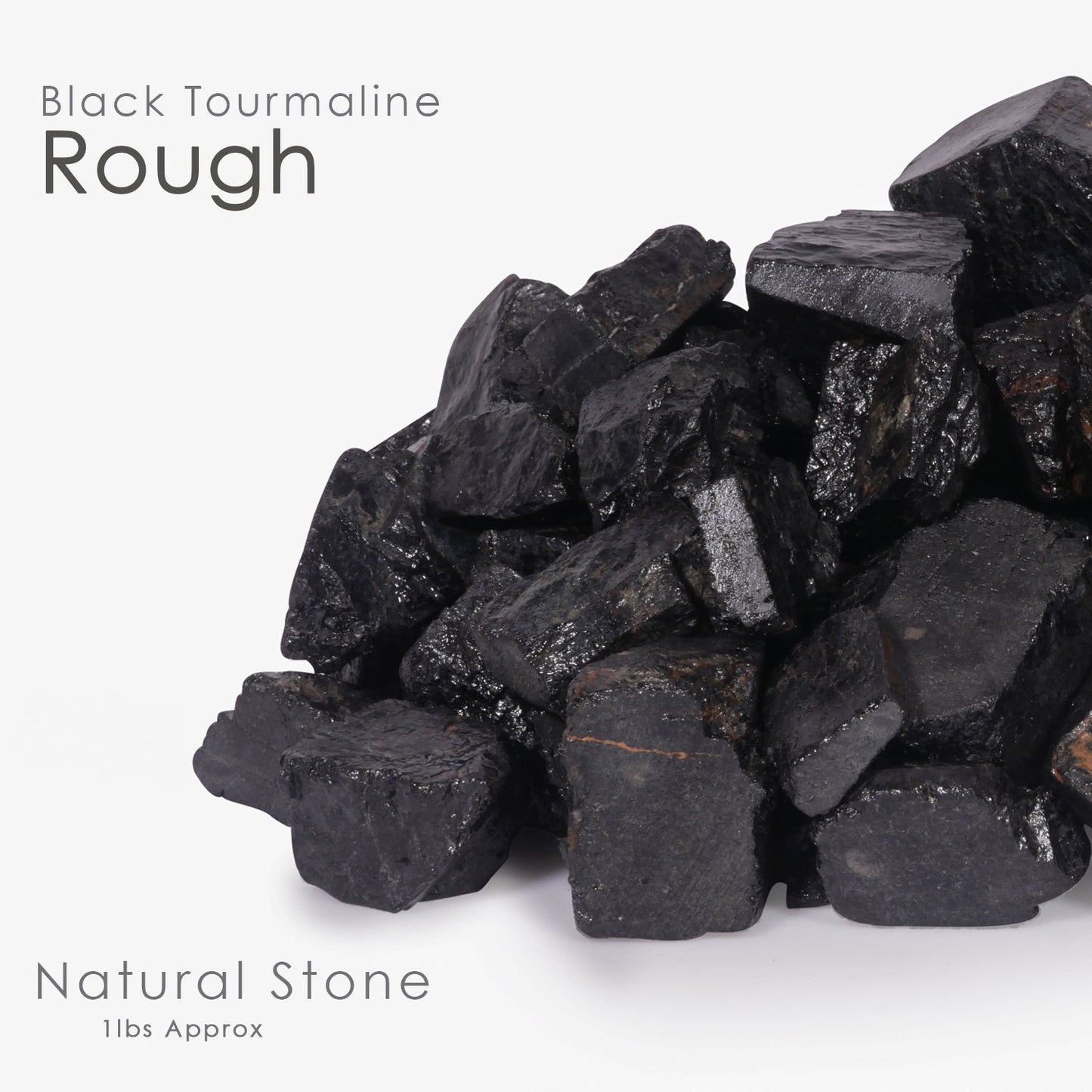 1 Lb Raw Black Tourmaline Stone - Raw Crystals And Healing Stones - Rough Tourmaline