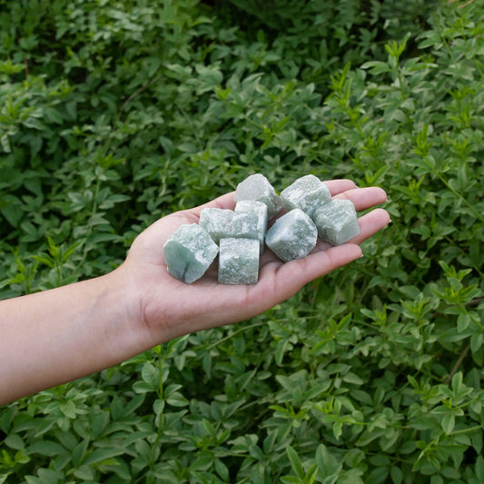 1 Lb Green Aventurine Rough Crystal - Raw Unpolished Crystals - Healing Crystals Gift Set