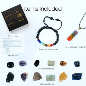 Scorpio Crystals - Good Luck  Scorpio Zodiac Stones and Crystals for Woman / Man