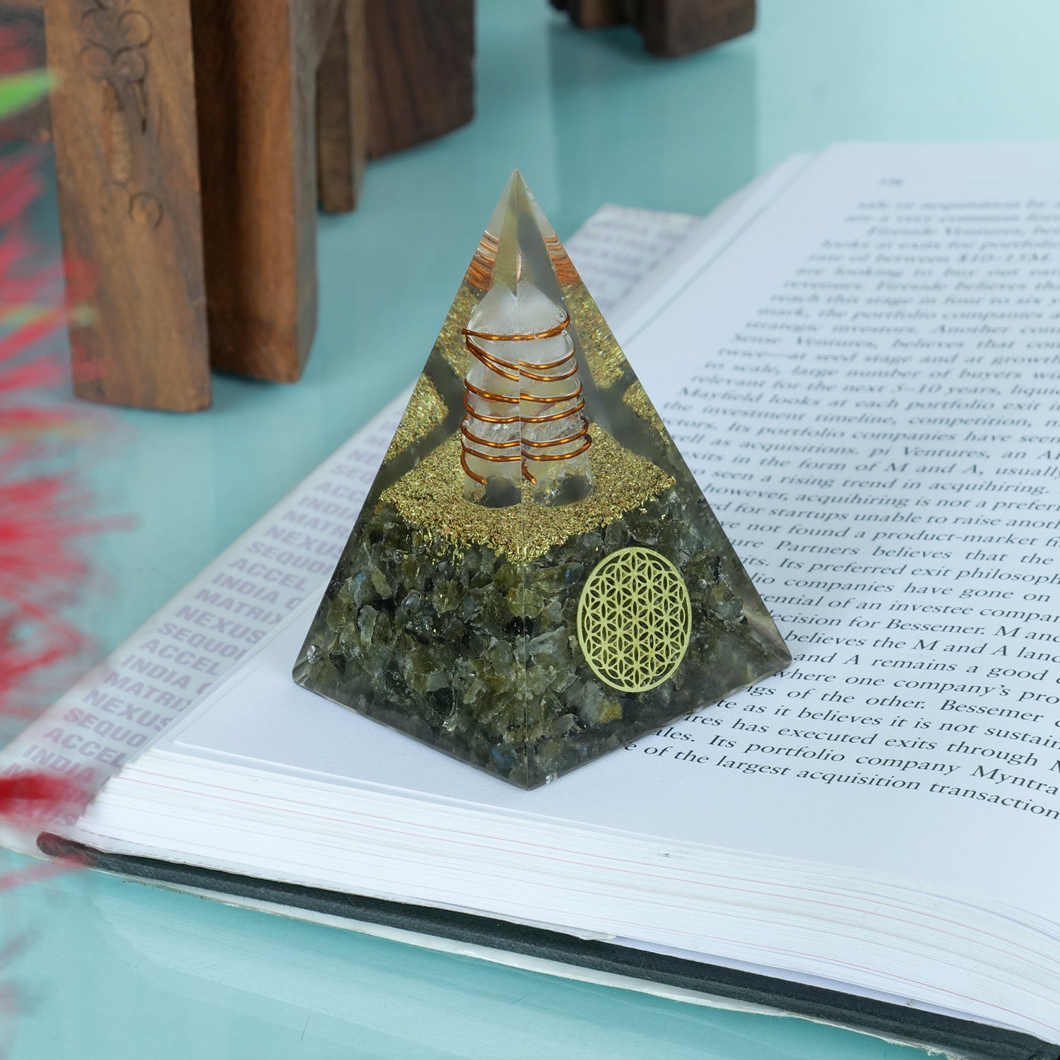 Glass Pyramids For Ritual Shop Healing Orgone Pyramids for Positive Energy, Crystal Pyramids ...