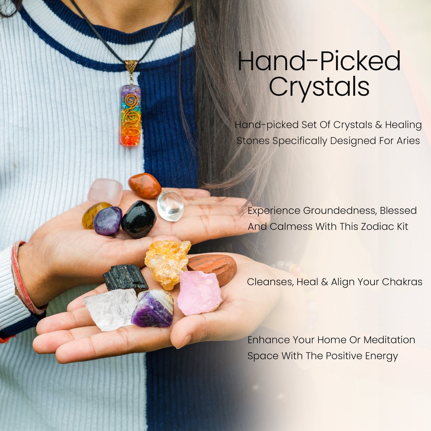 Aries Crystals - Aries Healing Stones and Crystals Zodiac Kit For Aries Woman / Man