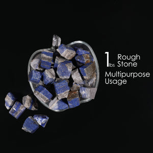 1 Lb Lapis Lazuli Rough Stone - Unpolished Gem Stones - Healing Crystals - Crystal Room Decor