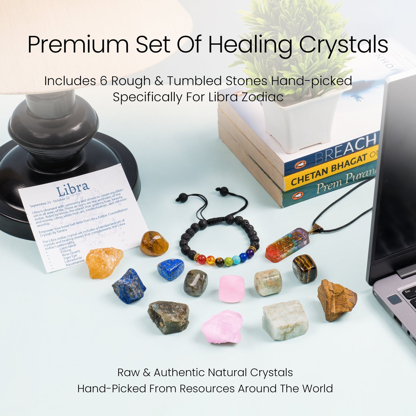 Libra Crystals - Healing Stones for Libra Woman / Man - Libra Star Sign Crystals