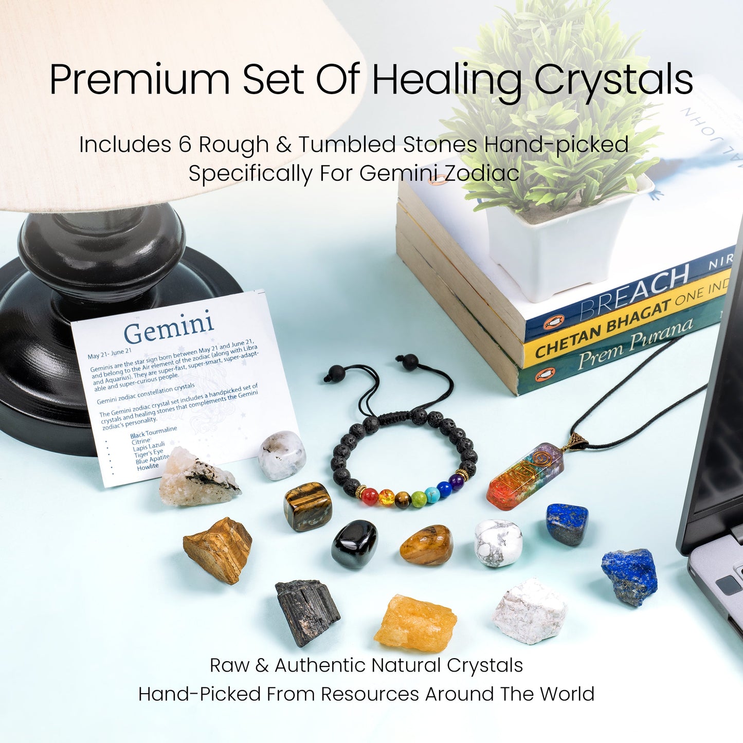 Gemini Crystals - Good Luck Gemini Healing Stones and Crystals for Woman & Man