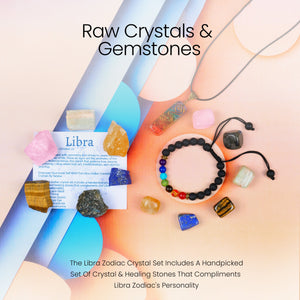 Libra Crystals - Healing Stones for Libra Woman / Man - Libra Star Sign Crystals